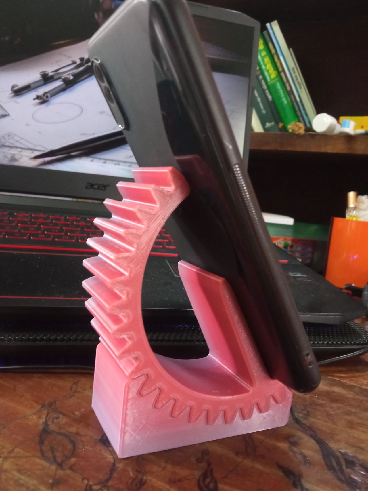 齿轮手机支架(可3D打印)