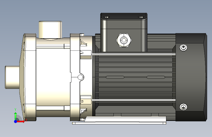CHM1-3L-轻型我说多级离心泵-- 1716582-49 正面视图
