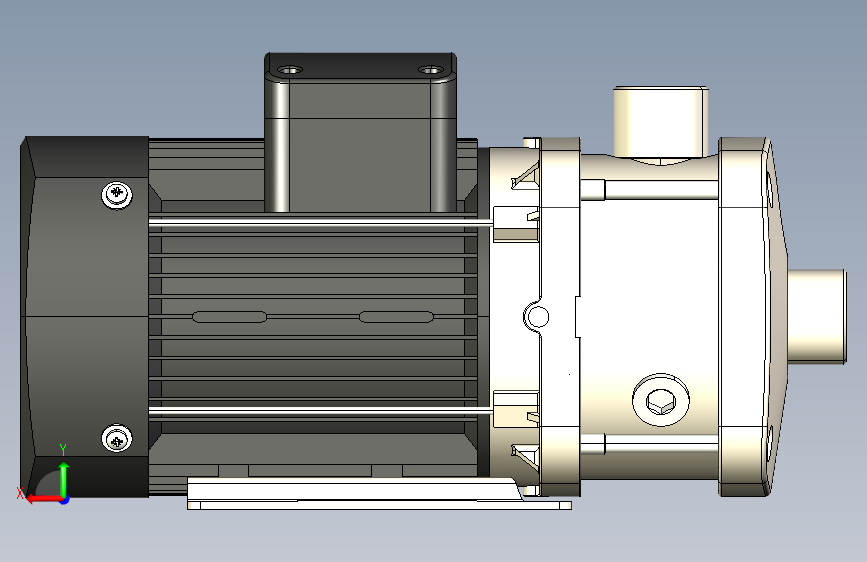 CHM1-3L-轻型我说多级离心泵-- 1716582-49 背面视图