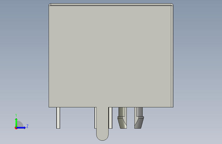RJ45连接器 左侧视图