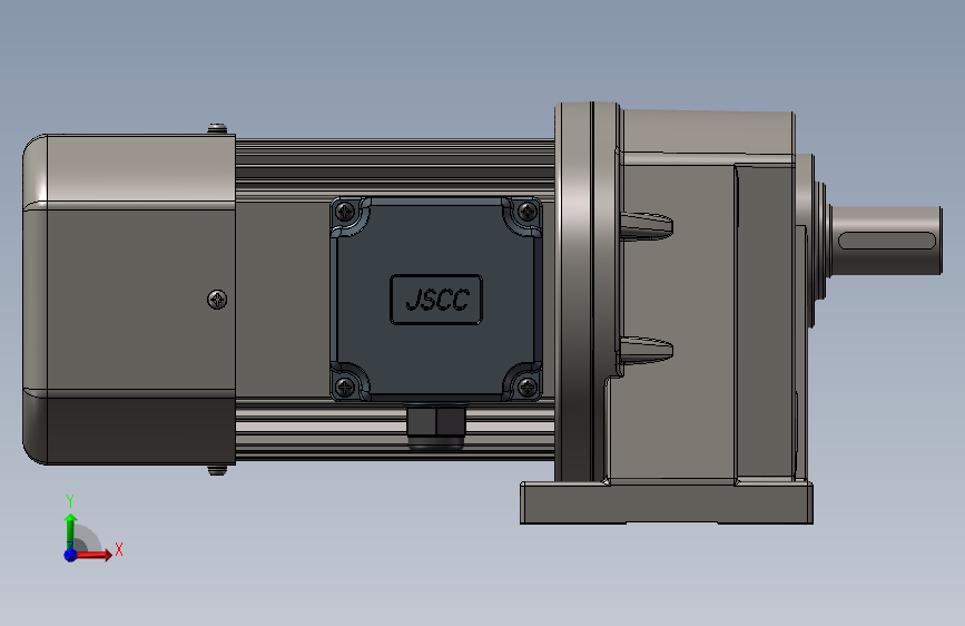 JSCC精研减速电机f370h02 正面视图