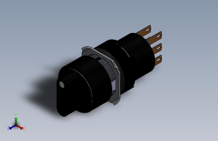 Kacon K16-512-3 DPDT选择器开关
