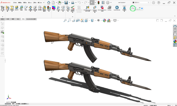 两型AK47建模模型
