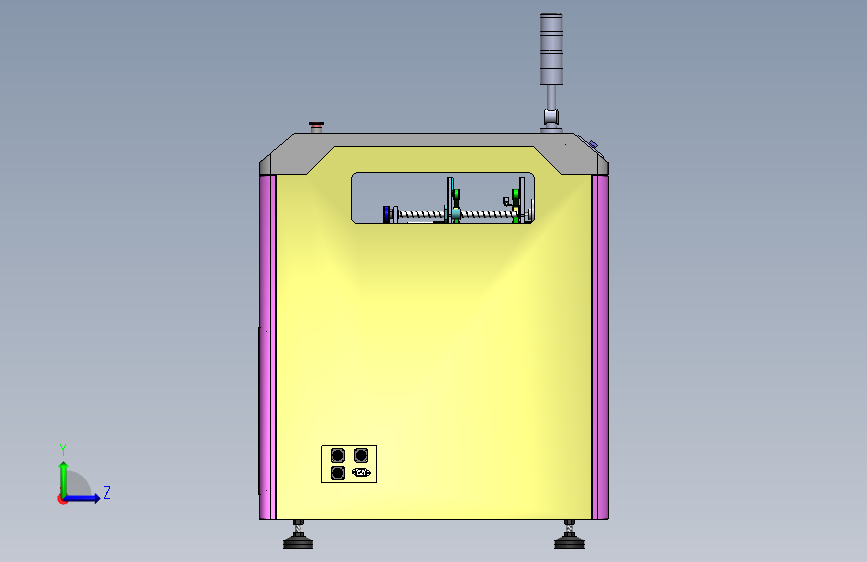 PCB平行移载机 左侧视图