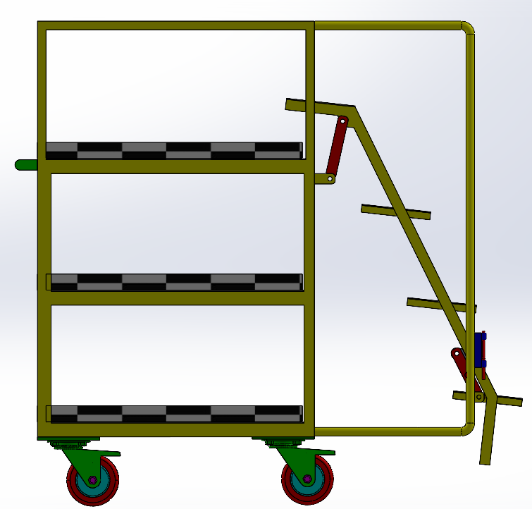 可折叠式带梯手推车  SW22