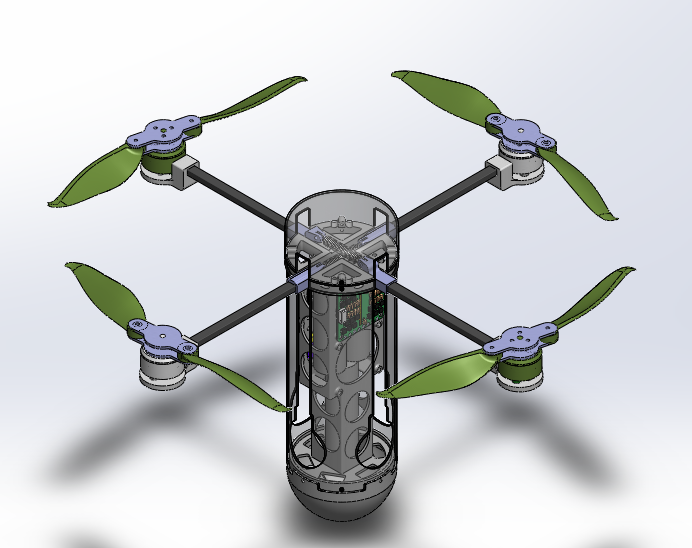 蜂鸟无人机装配体
