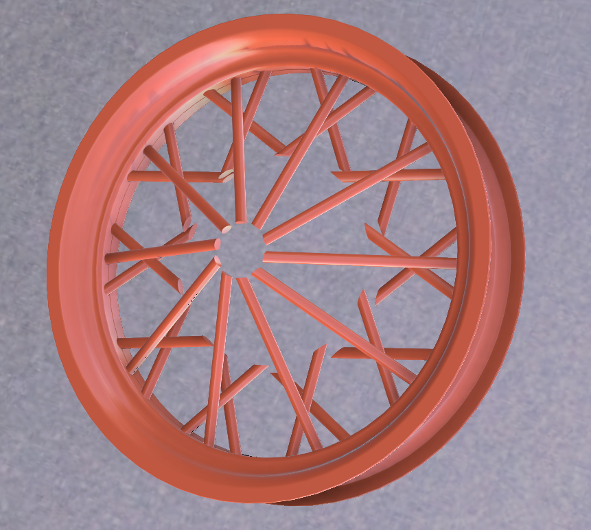 1931年福特车轮和轮胎模型-1_3比例