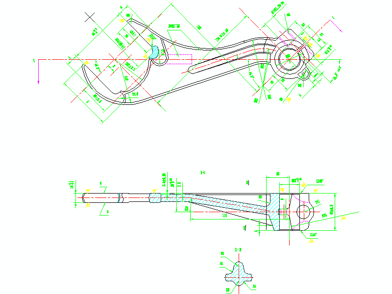 一四挡(一四档)变速叉加工工艺及铣3槽夹具设计