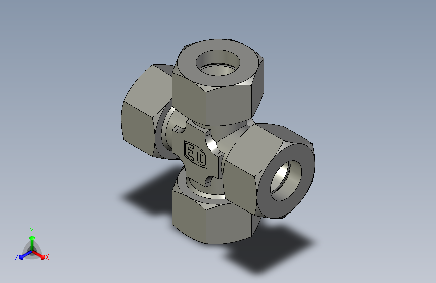 EO管接头联合十字K25SCF.stp