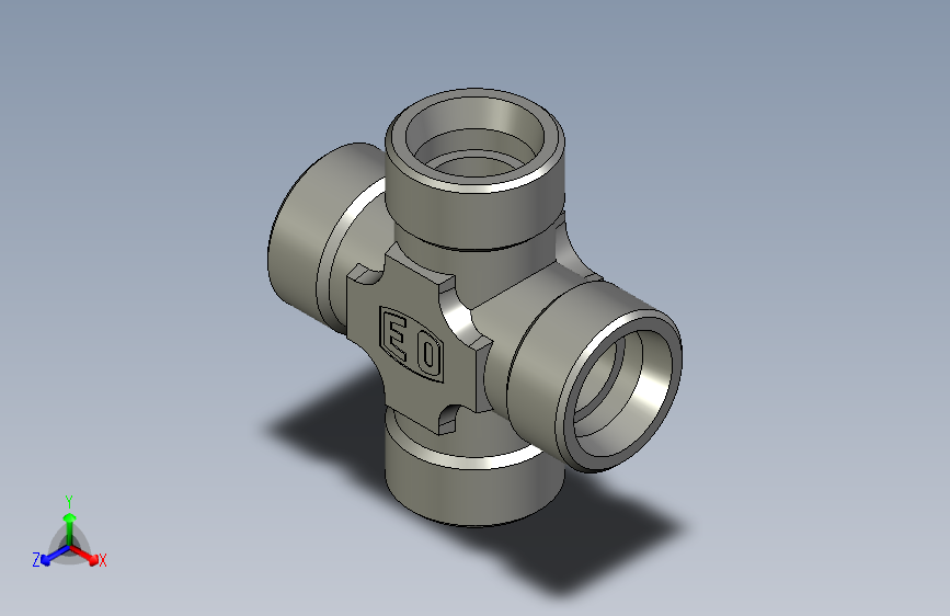 EO管接头联合十字K25SCFX.igs