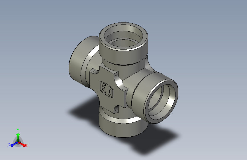 EO管接头联合十字K38SCFX.igs