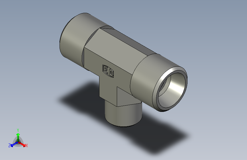 EO管接头三通异径管TR10 06 10L71X.stp