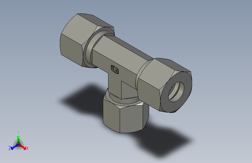 EO管接头三通异径管TR12 10 12S71.stp
