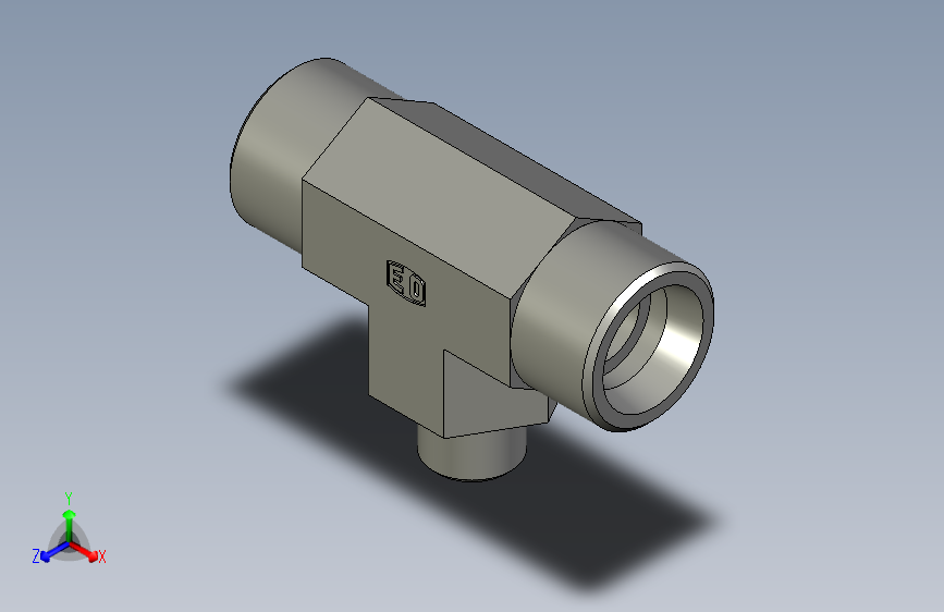 EO管接头三通异径管TR16 06 16SCFX.igs