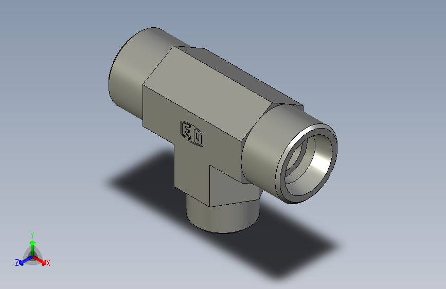 EO管接头三通异径管TR16 12 16SCFX.stp