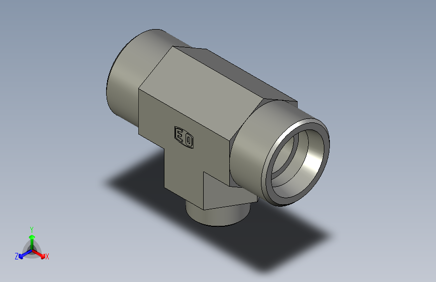 EO管接头三通异径管TR25 16 25SCFX.stp