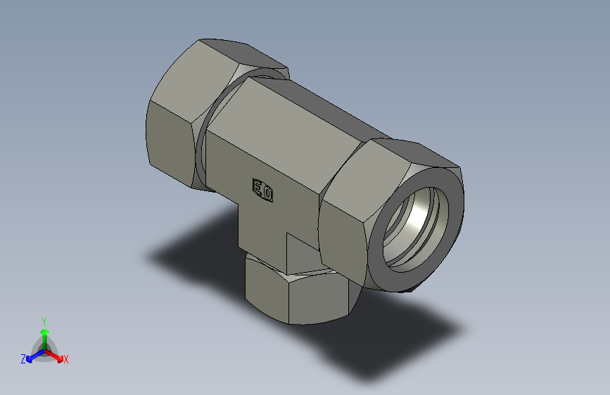 EO管接头三通异径管TR28 18 28ZL71.stp