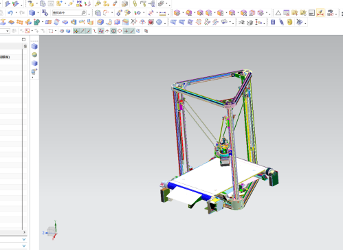 三角洲结构的传送带3D打印机图纸