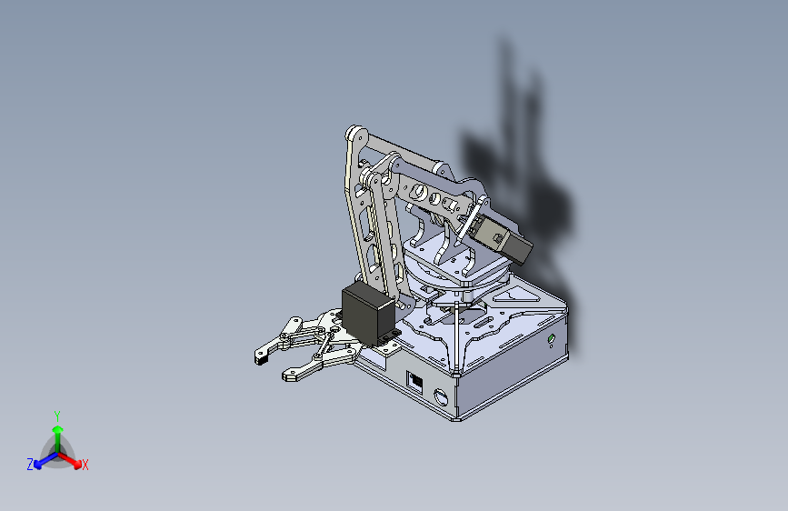 [组件]机器人手臂3DOF-版本1++Lengan+Robot+3DOF+Dengan+Akrilik