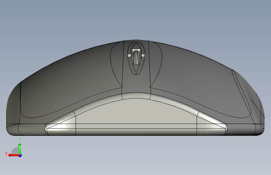 鼠标SolidWorks教程 背面视图