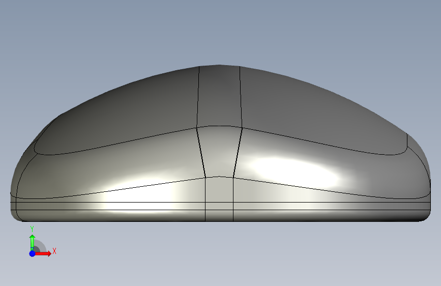 鼠标SolidWorks教程 正面视图
