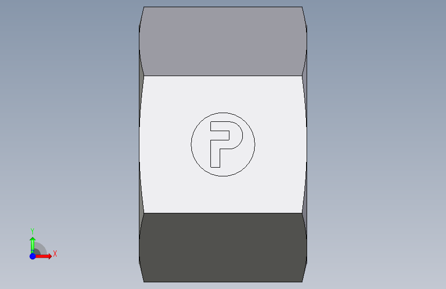 FORM功能螺母FORM1LCF 正面视图