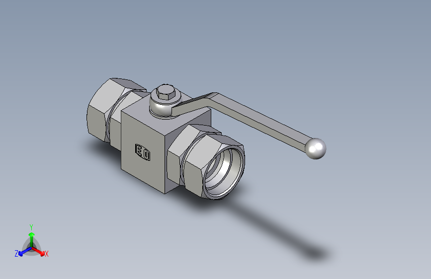 EO标准液压接头二通球阀钢制KH35LDN25