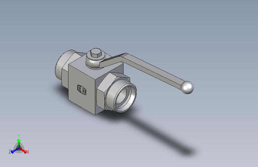 EO标准液压接头二通球阀钢制KH35LXDN25