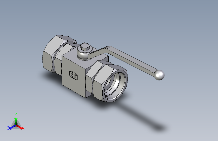 EO标准液压接头二通球阀钢制KH42LDN25