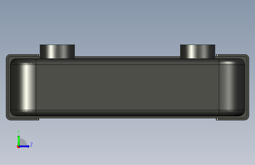240mm 水冷散热器 左侧视图