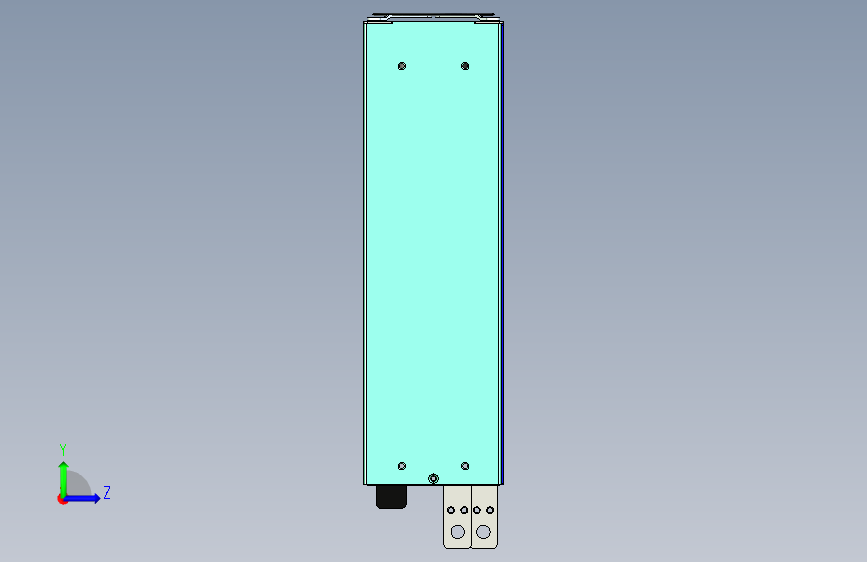 明纬开关电源适配器变压器RSP-1500-24 左侧视图