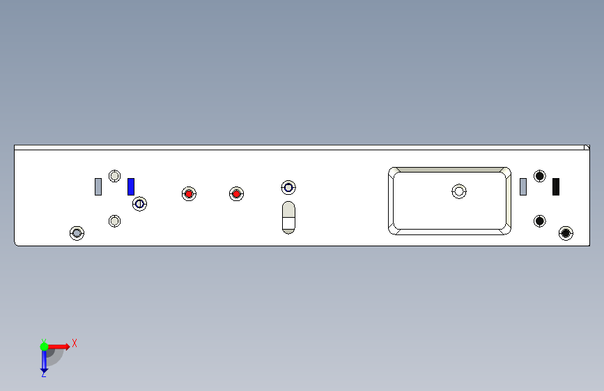 明纬开关电源适配器变压器RSP-500-12 俯视图