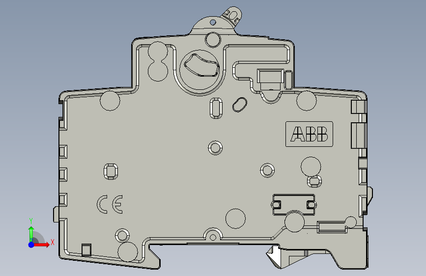 ABB断路器S201-C16 正面视图