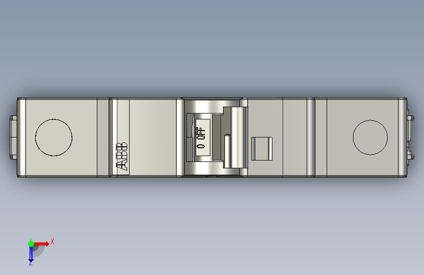 ABB断路器S201-C16 俯视图