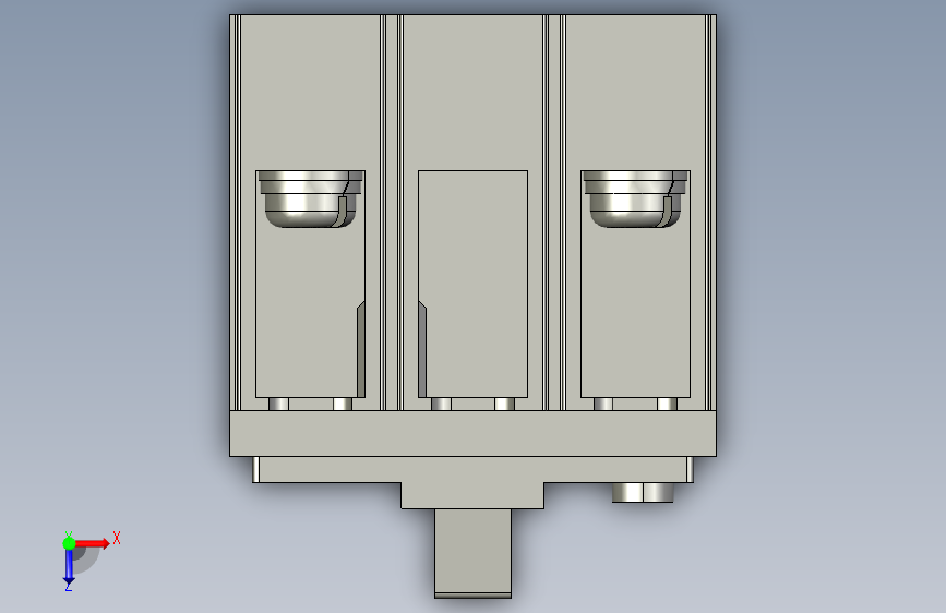 三菱断路器NV63-CV 2P 50A 100-440V 30mA CE 俯视图