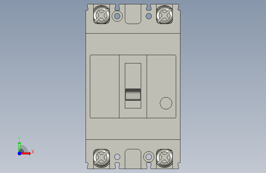 三菱断路器NV63-CV 2P 50A 100-440V 30mA CE 正面视图