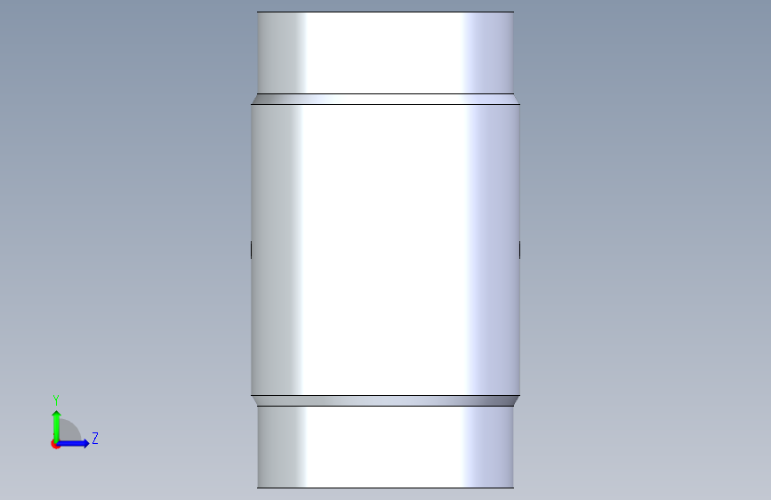 标准PP管件装配式异径三通PN10 727992530 500x315mm装配式异径三通(IR) 左侧视图