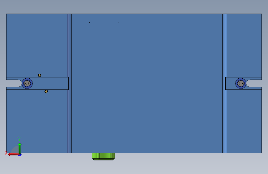 尾座体加工工艺及铣底面夹具设计【含三维solidworks】 背面视图