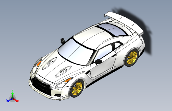 尼桑R35轿车外壳