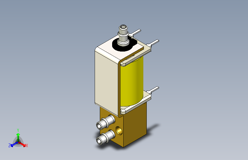 阀门Solenoid vlv, 1-8 barb body, 1-8 stem barb, 4 pc pin
