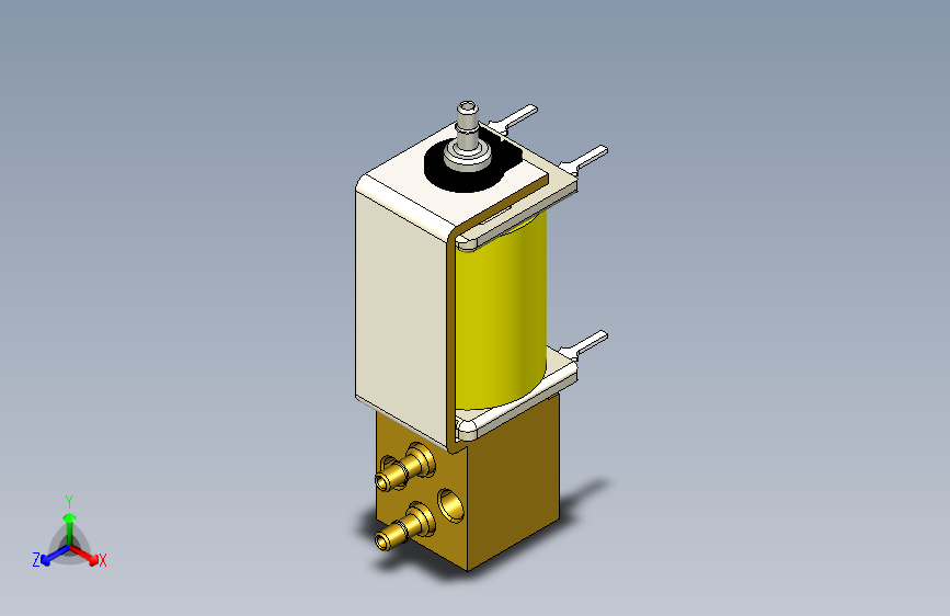 阀门Solenoid vlv, 1-16 barb body, 1-16 stem barb, 4 pc pin