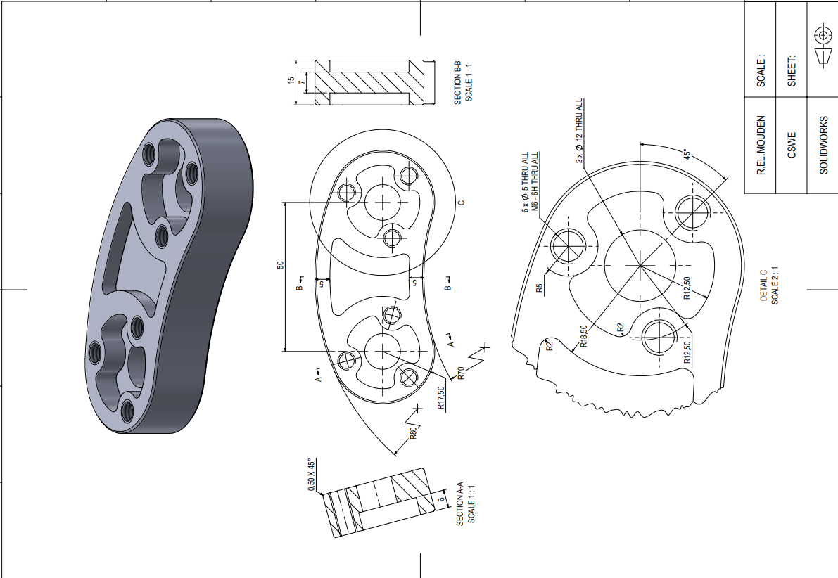3D零件模型简单