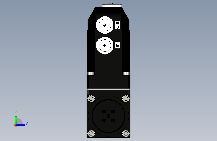 阀门D1FP_EtherCAT 左侧视图