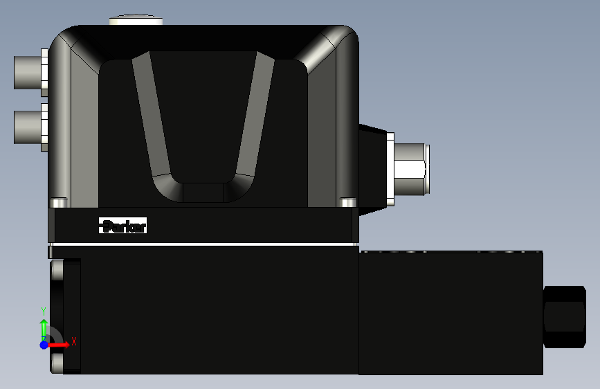 阀门D1FP_EtherCAT 正面视图