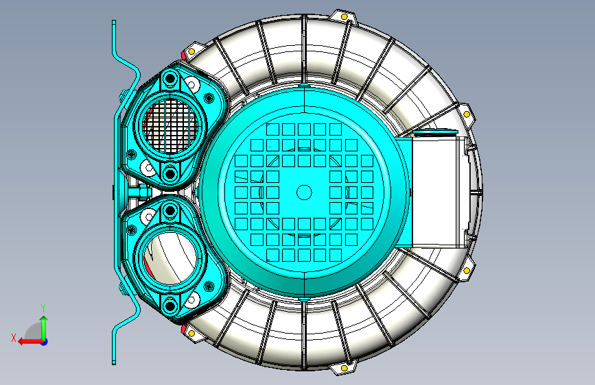 风机-2HB230-7AH16 0.4KW 背面视图