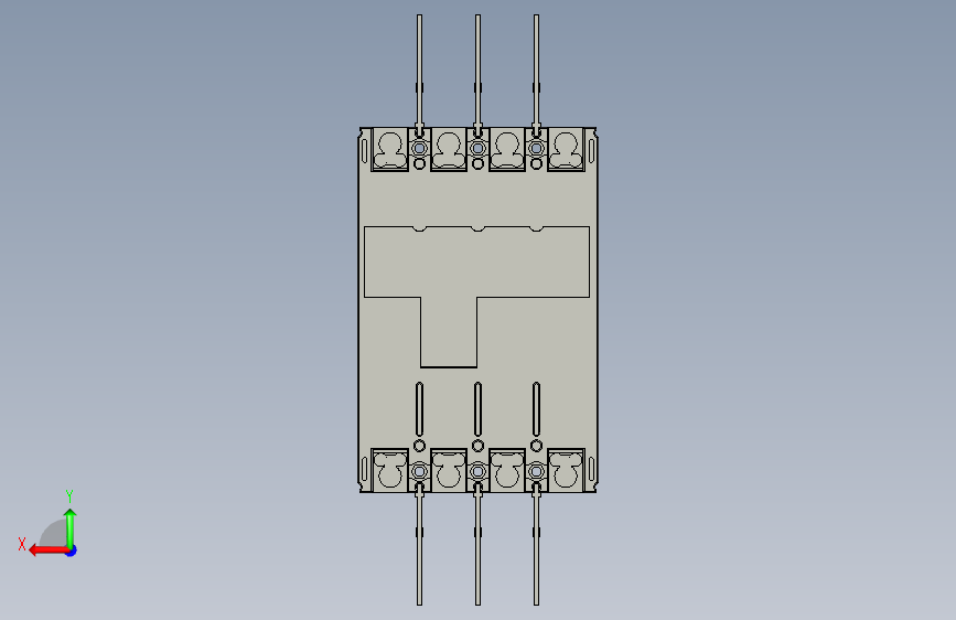 正泰断路器NXMLE-125S_4300A 20A A 背面视图