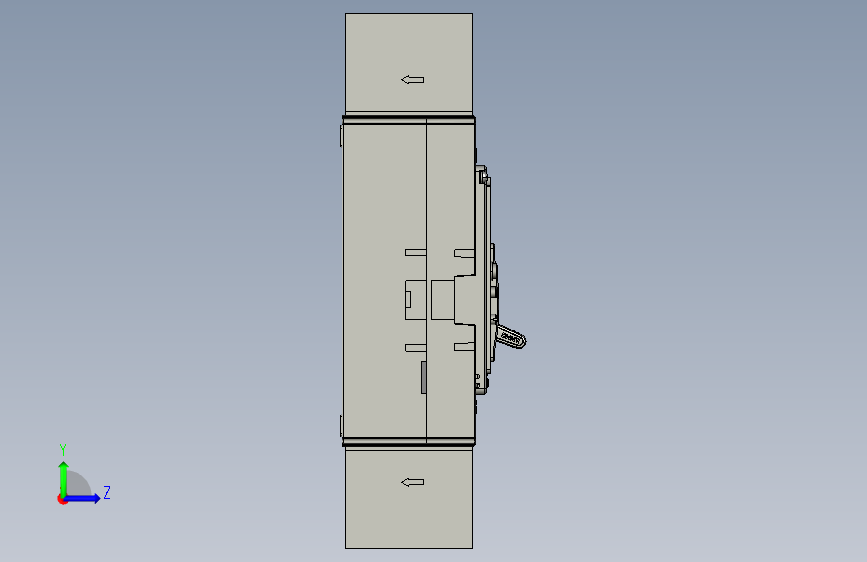 正泰断路器NXMLE-125S_4300A 20A A 左侧视图
