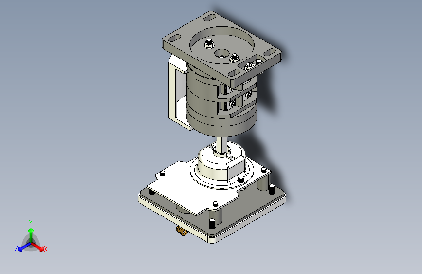 HZ12-40_10组合开关三维模型202101
