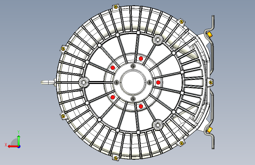 风机-2HB710-7AH47 4.3KW 背面视图