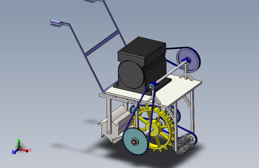 便携式玉米播种机结构设计+约1.3w字说明书+3D+CAD